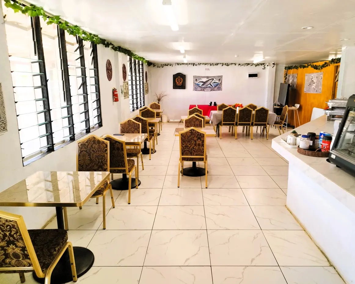 The dining area at Toafa Café
