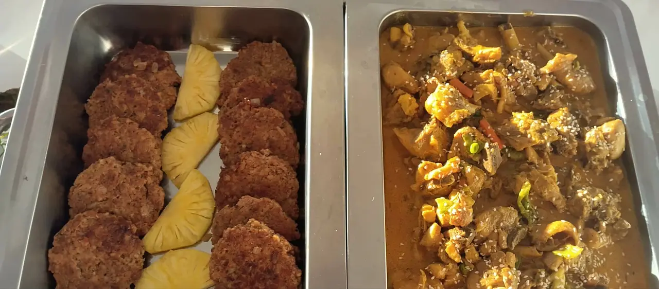 Prepared food at Toafa Café
